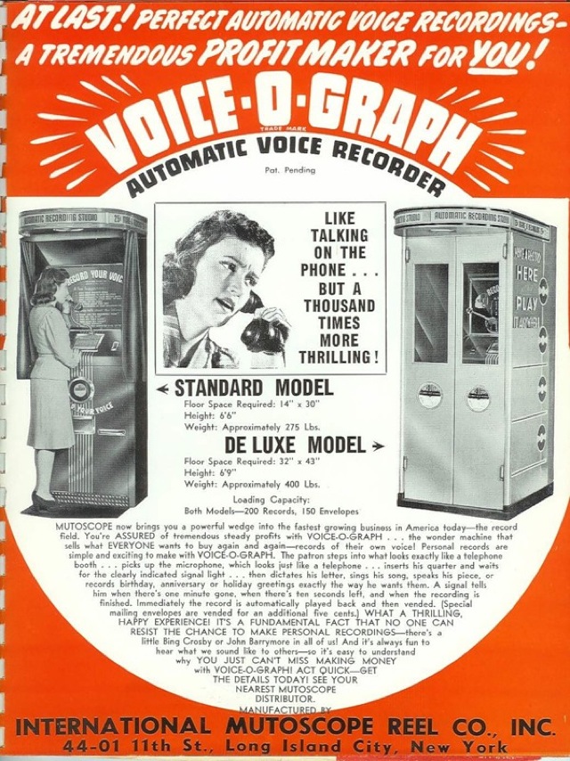 Voice-o-Graph Ad